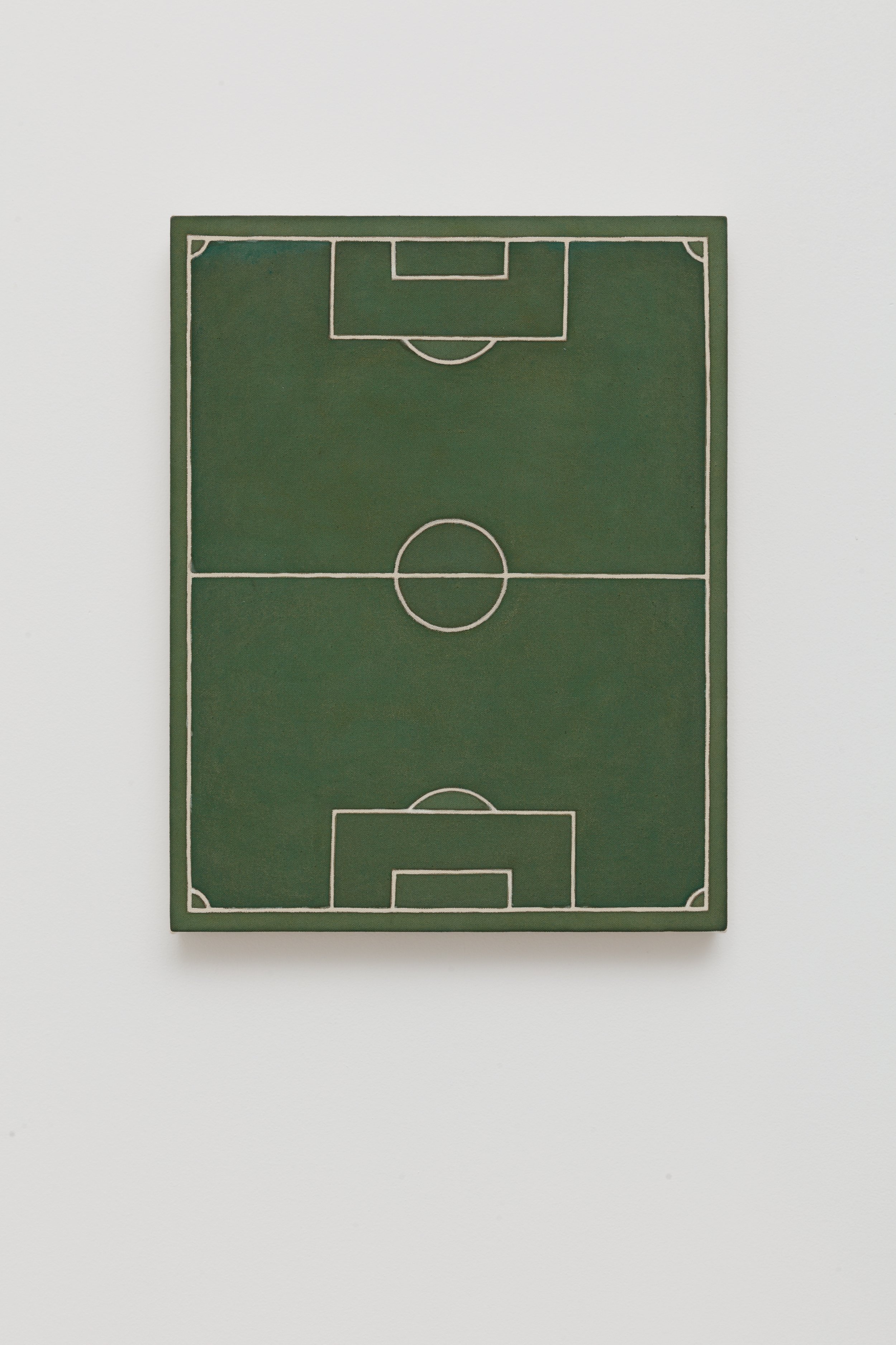   The Beautiful Game (for Dad) (and Raoul de Keyser),  2020 Acrylic stain on canvas 14 x 17 inches (35.5cm x 43cm) 