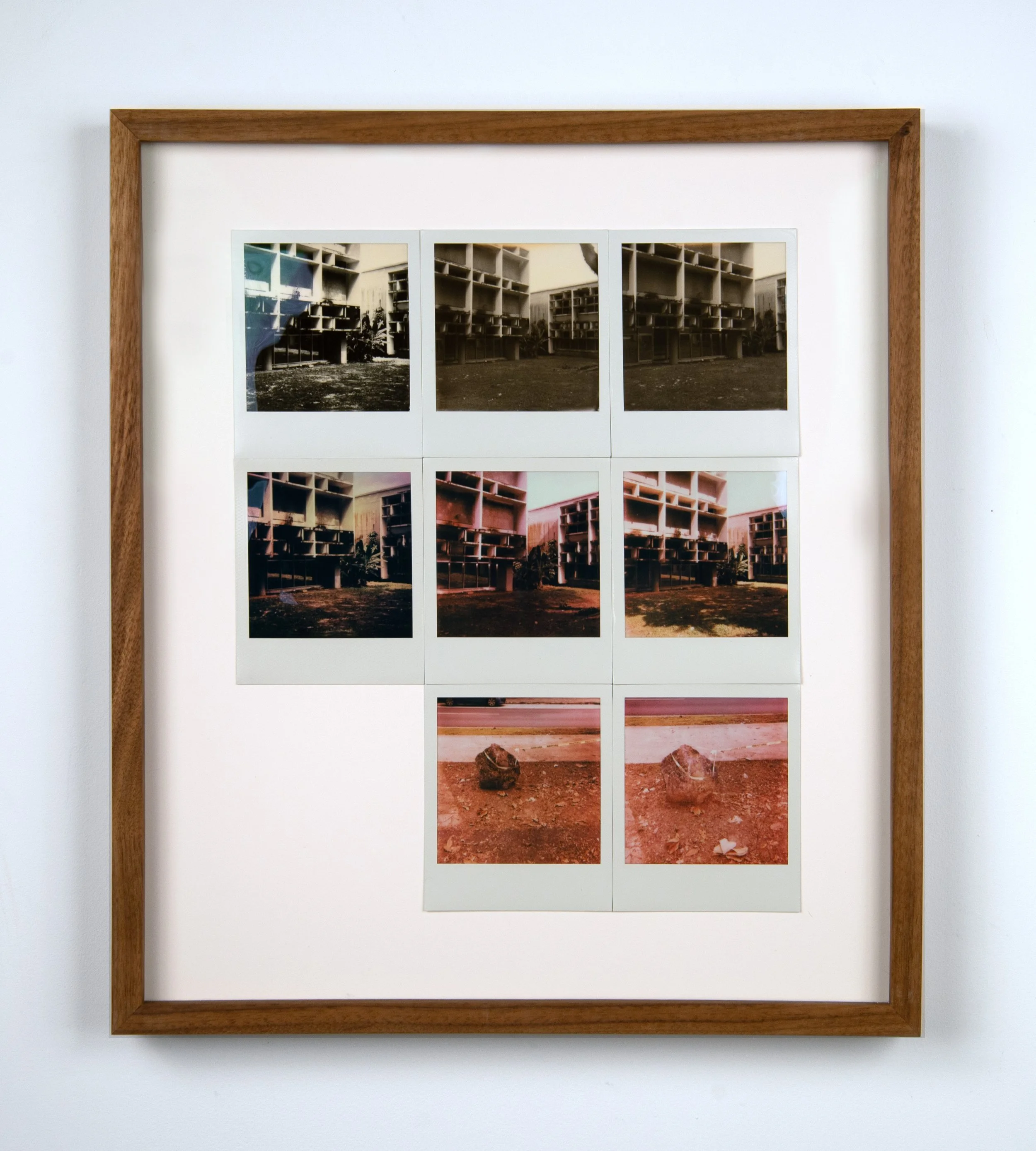   Resolviendo (UPR) , 2025 Polaroids 17 x 14.75 inches 