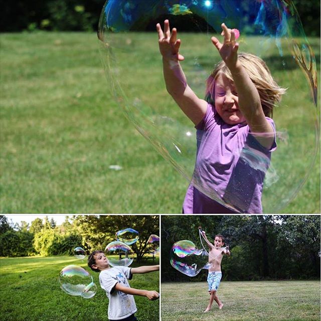 The faces kids make when having fun with #faroutbubbles! #bubbleface Bottom two photos by @jesscroninphoto 📷