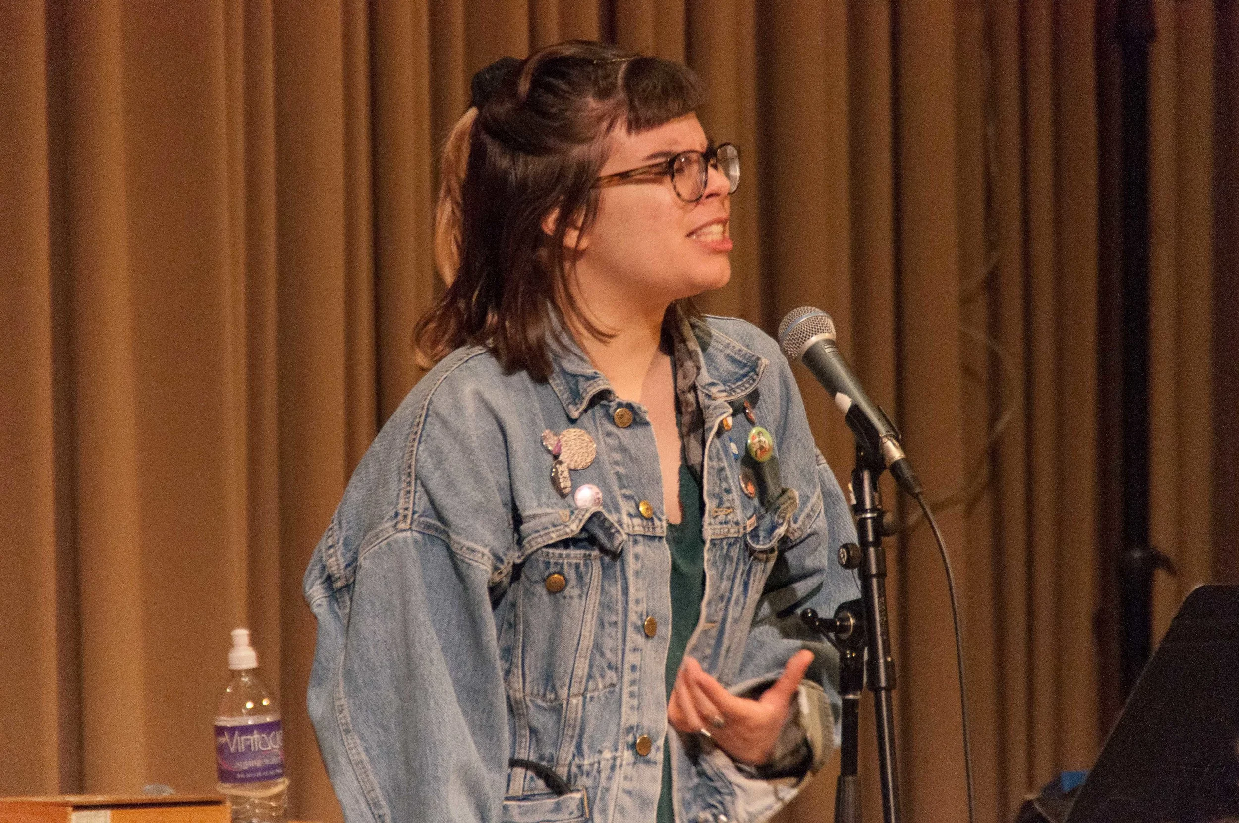 Members of the 2016 Philadelphia Youth Poetry Movement team performed at the end of the evening. Photo by Tieshka Smith.