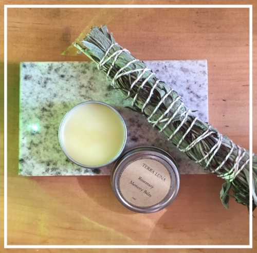 Rosemary cleanses your mind and your air space - rejuvenate your memory centers with Memory Balm. 