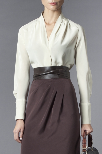 Pleated Collar Blouse