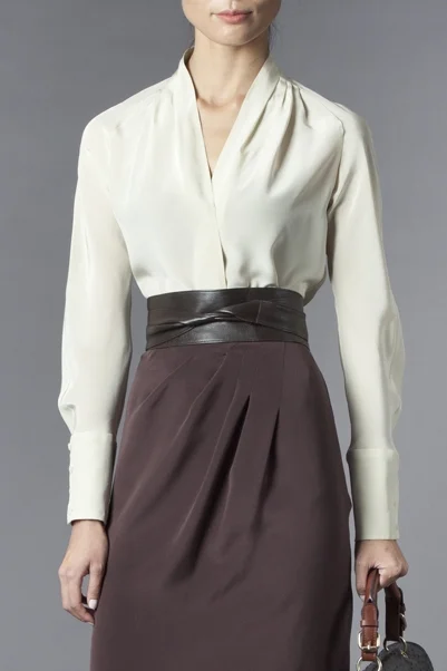 Pleated Collar Blouse