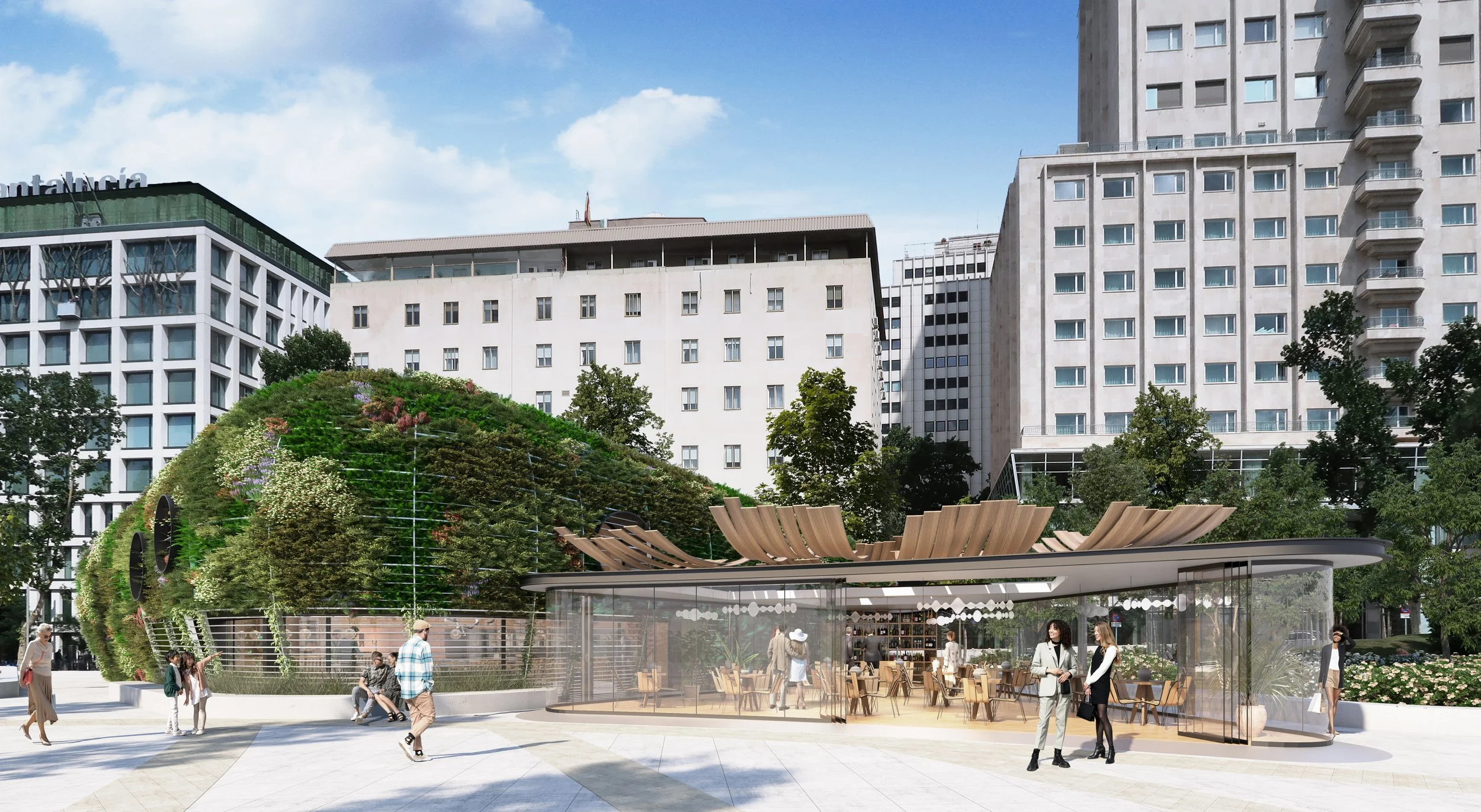 CAFE DE CERVANTES. PLAZA DE ESPAÑA, MADRID