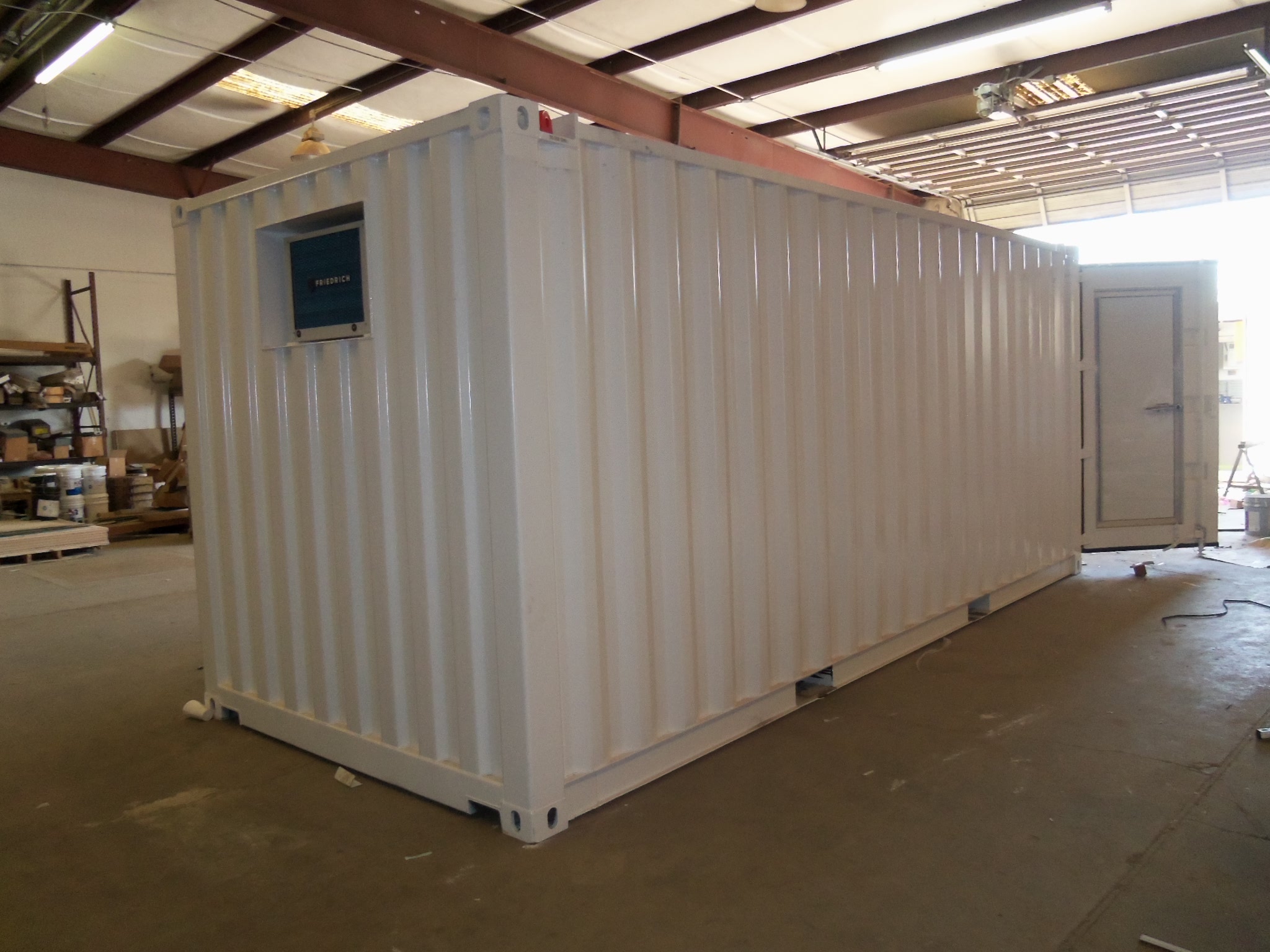 Important! We install Shell-approved recessed lifting eyes for offshore use. With this design, the container can still be stacked. See our lift test page for the proof testing that goes along with these lifting eyes. Also notice the Tidalwave™ door-in-door installed in the cargo door.