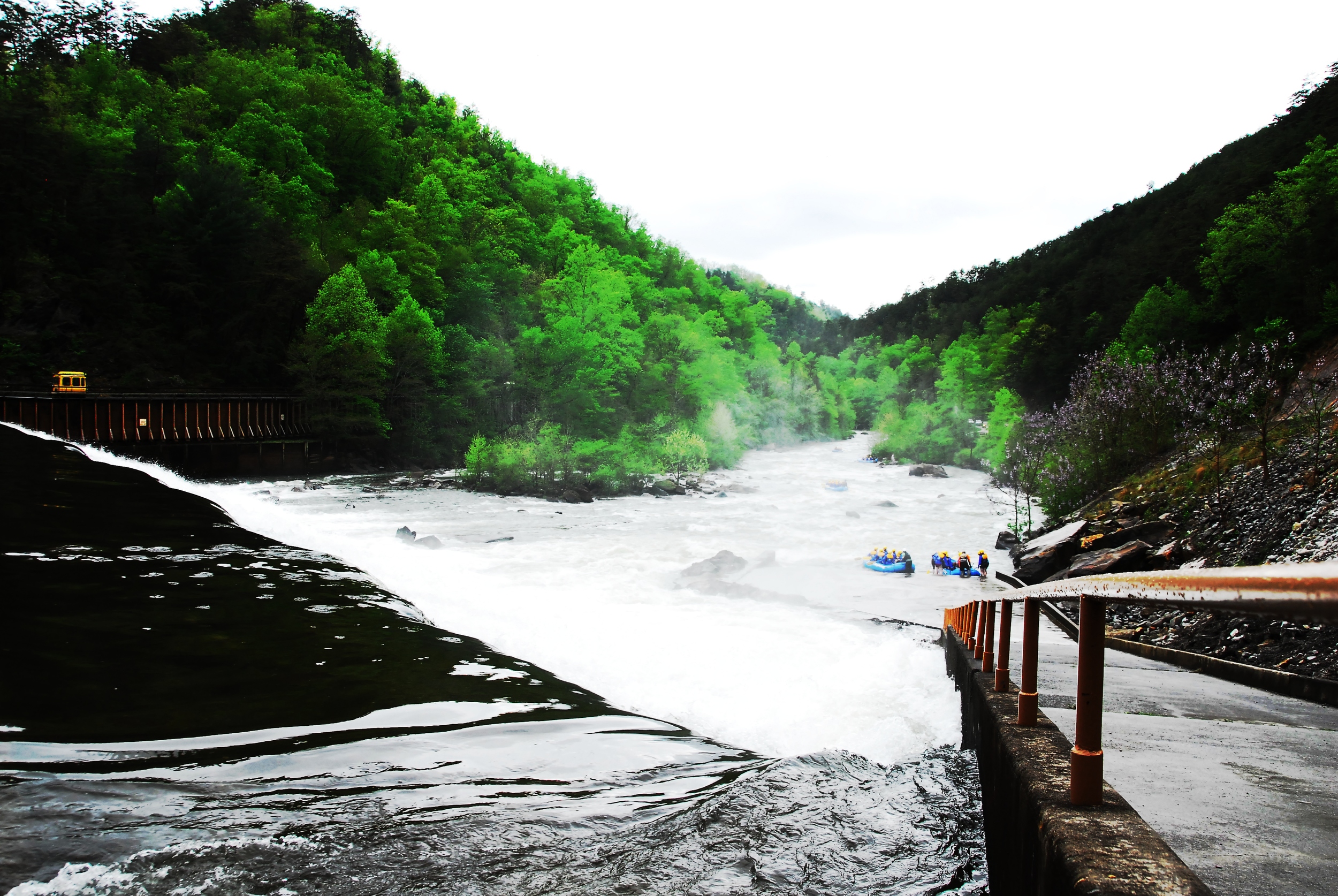 Overlooking the Middle Ocoee River Dam