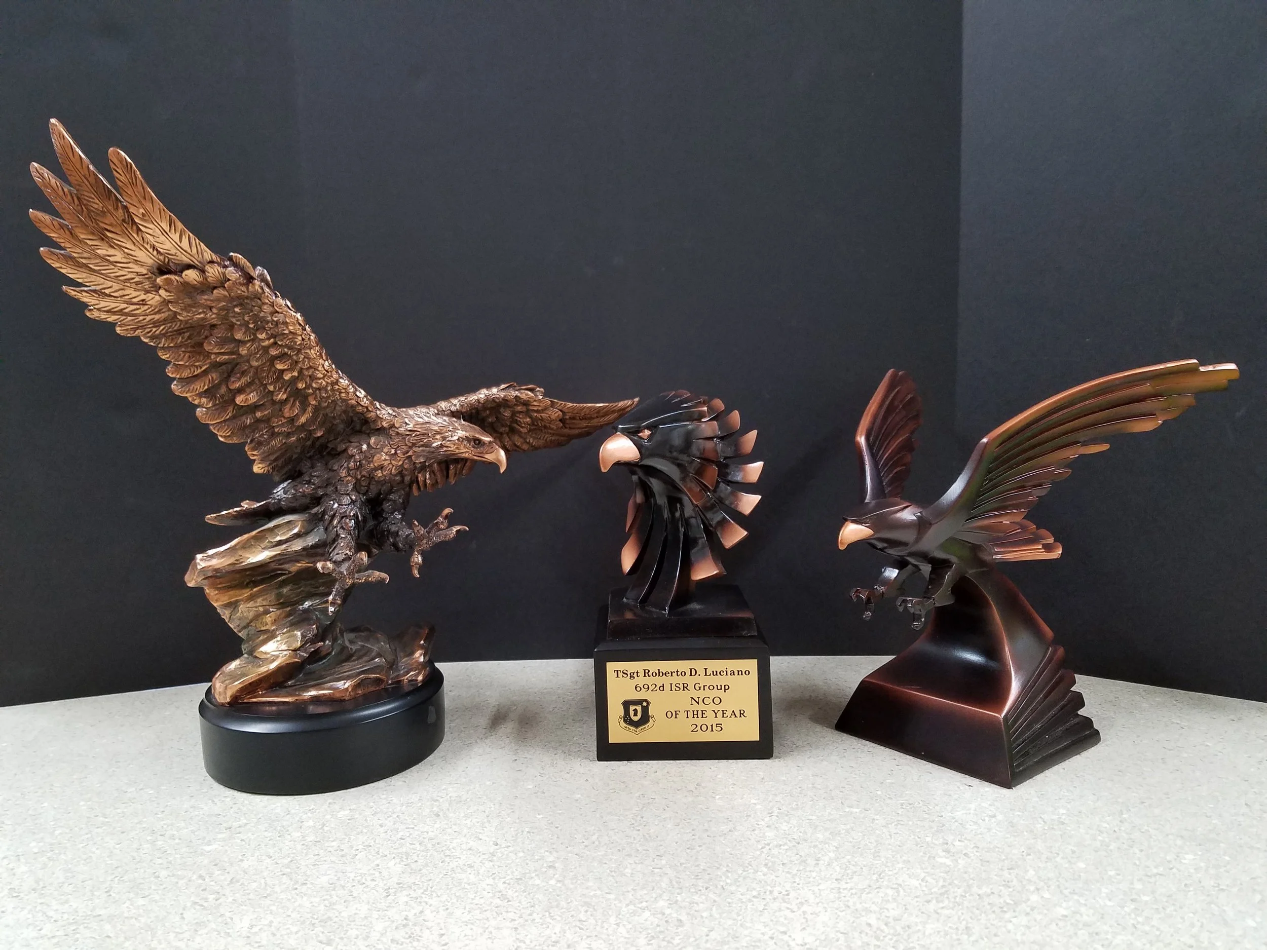 EAGLE 1 (14") - 159.00, EAGLE HEAD (9") - 94.00, EAGLE 2 (9") - 105.00