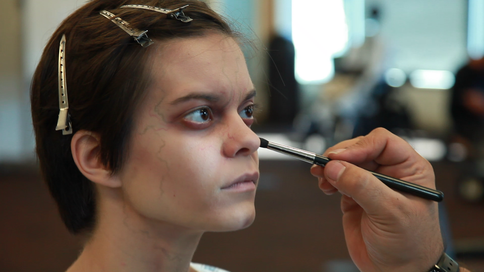 (BTS Series) (Actress Emily Hinkler prepares for scene).png