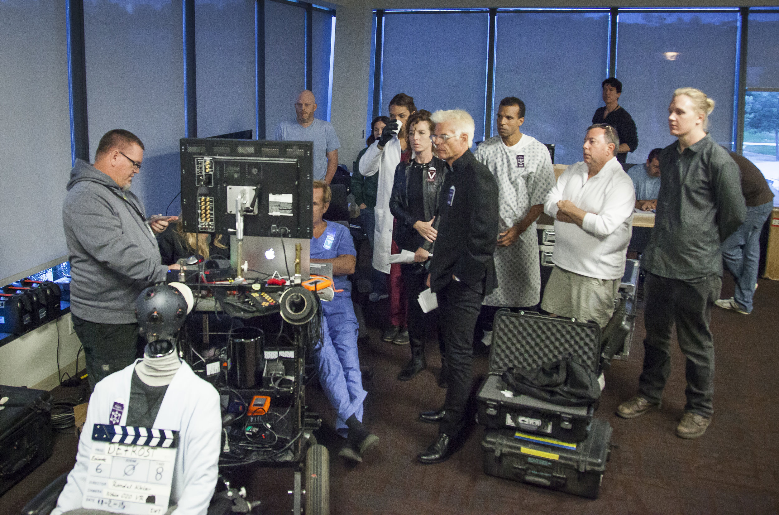 (BTS Series) (The crew and cast reviewing a scene)(Photo Matt LaCorte).jpg