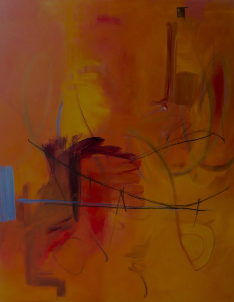 Bridge #I, Oil and wax on canvas,  30"x38"