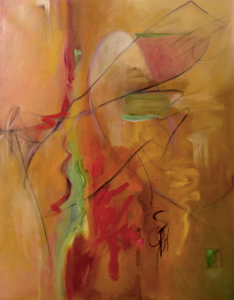 Bridge # II, Oil, and wax on canvas, 30"x38"