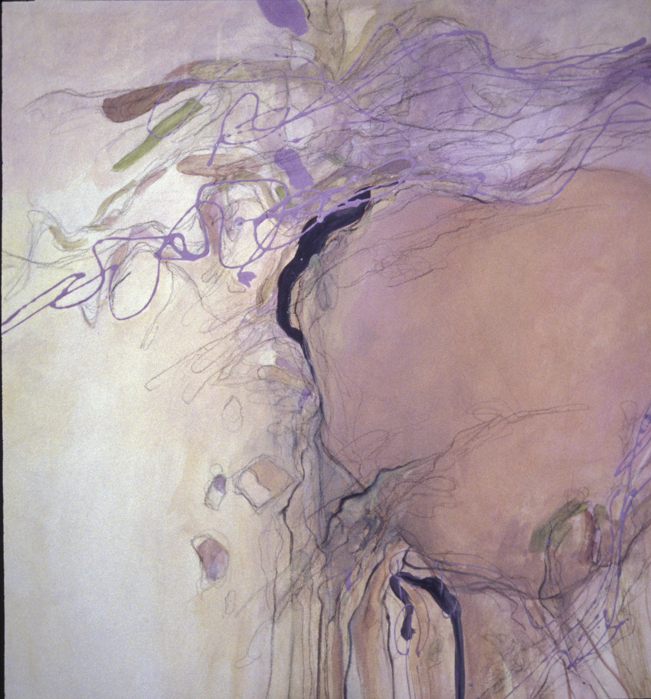 Prayer, Oil and wax on canvas, 30"x32"