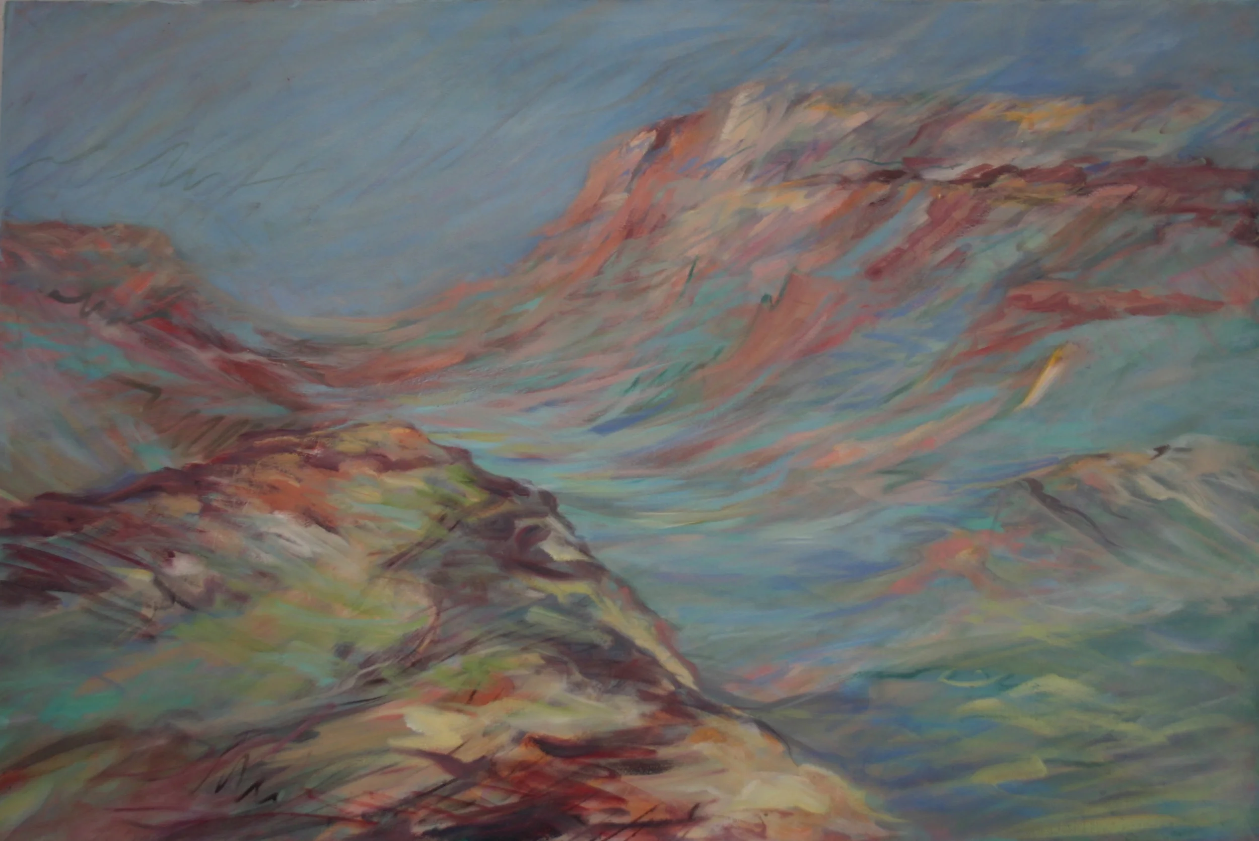 The Valley, Oil on canvas, 35 l/2"x24"