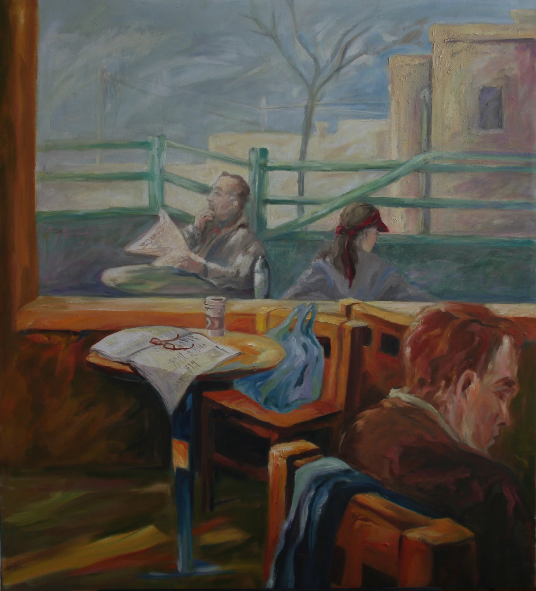 The regular, Oil on canvas, 33"x36 1/2"