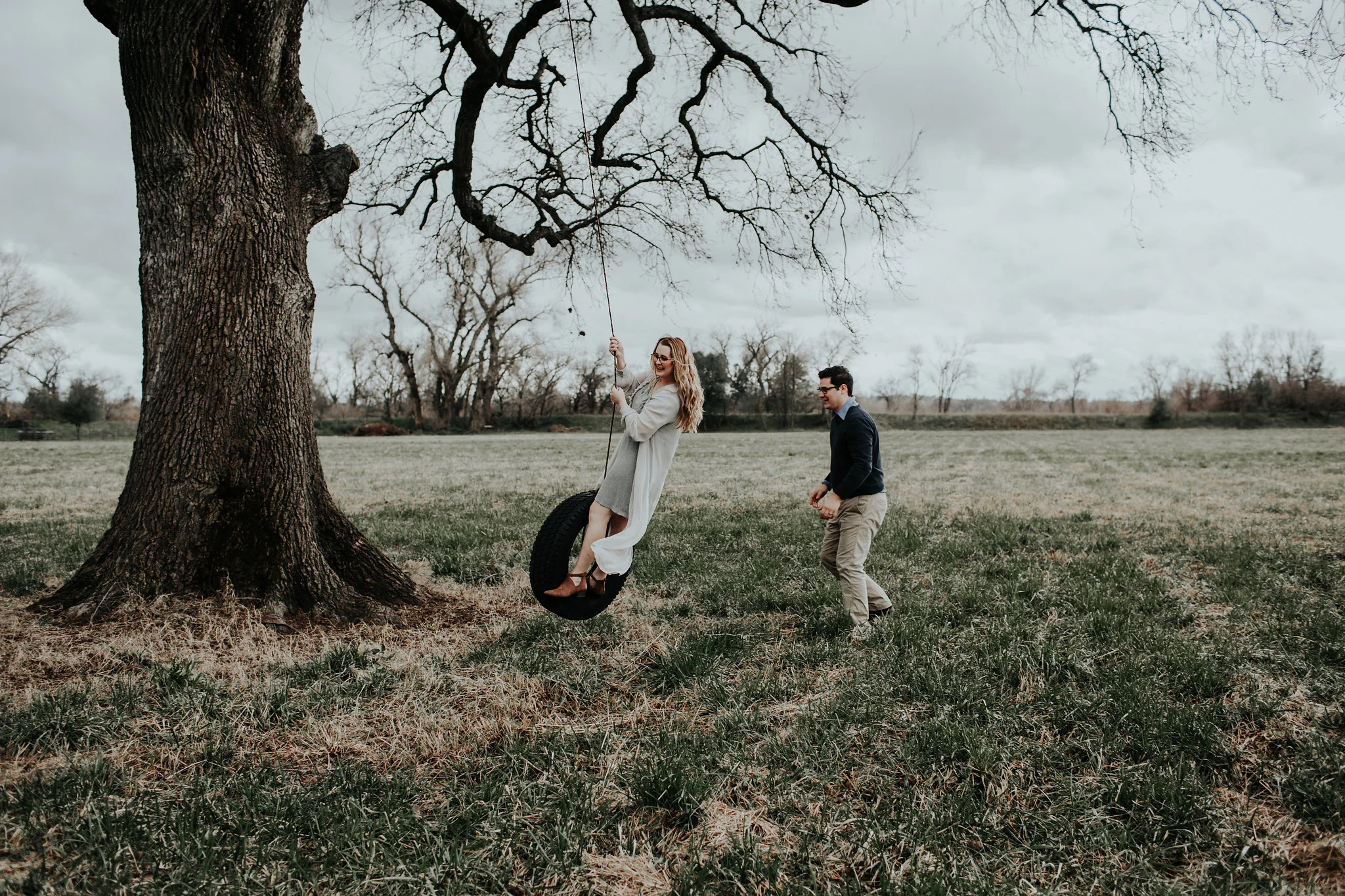 our beloved tire swing. Austin and I knew from a very early stage of dating that we'd choose to spend our lives together. one early fall afternoon, we collected a few foraged materials to establish this swing. and now, I have the privilege of it waiting for me each day.