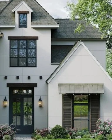 Hardie siding featuring the modern architectural panels