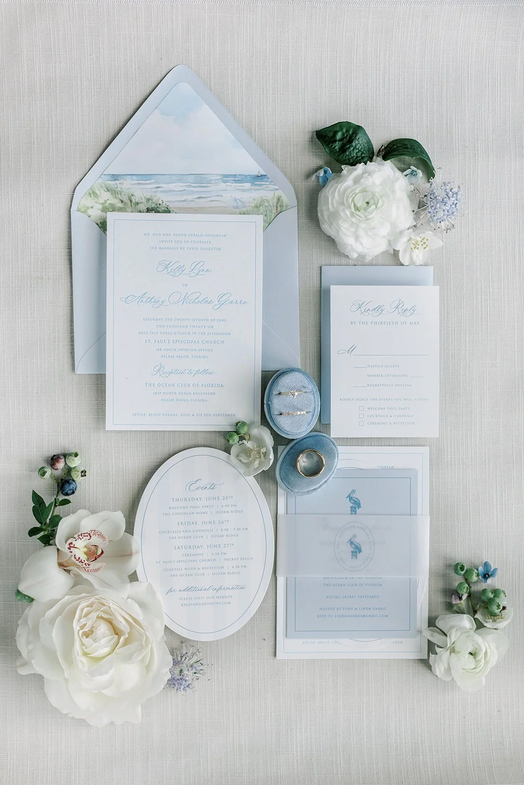 Kelly &amp; Anthony’s Summer Wedding at the Ocean Club of Florida