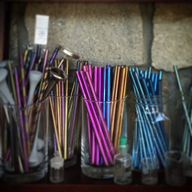 The alchemist shelf - #anodizedtitanium #titanium #titaniumstraw