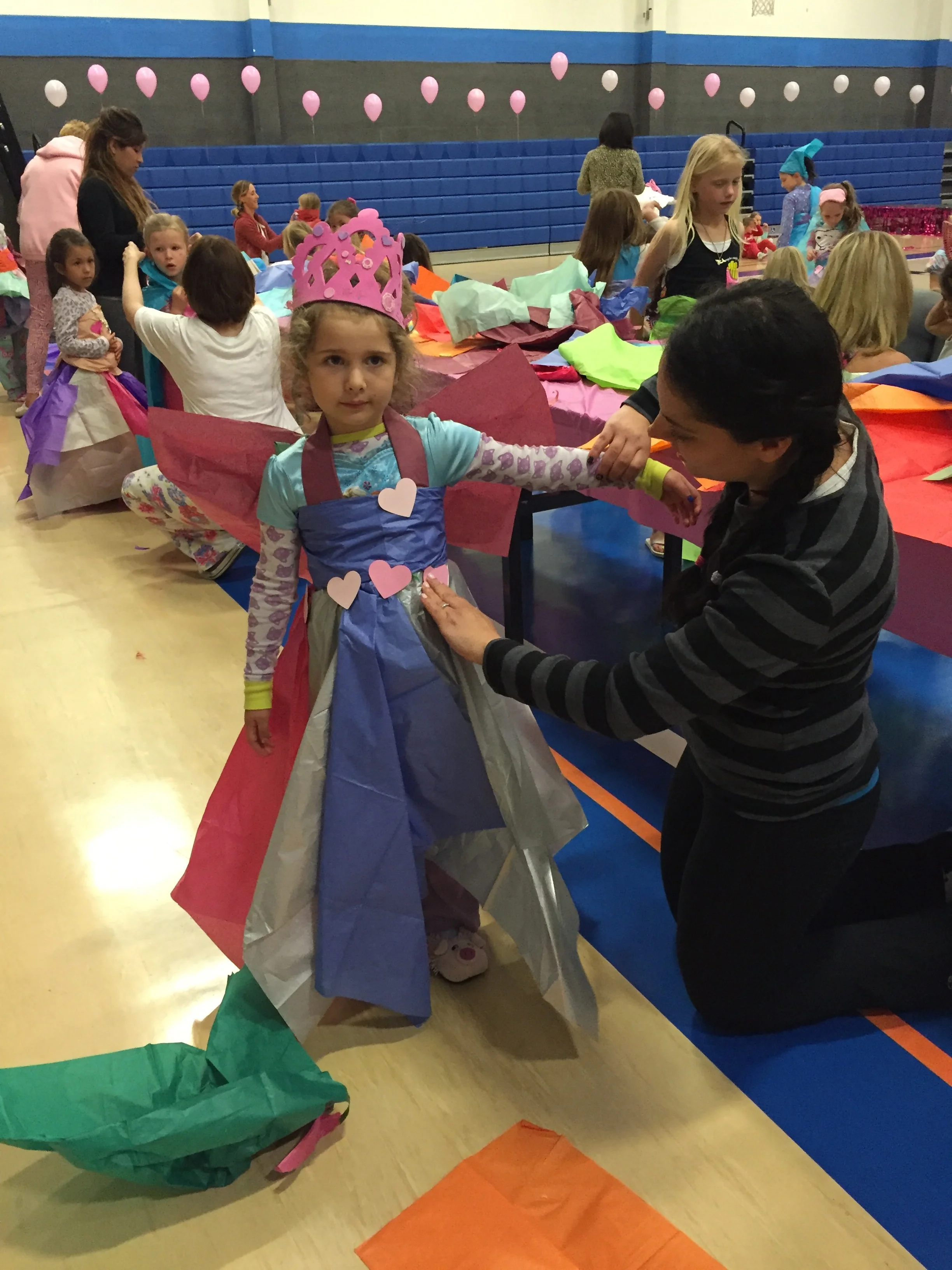 Mother and daughter pj party