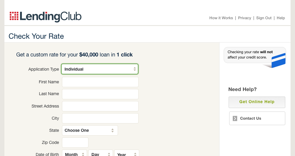 The initial direction with a dropdown