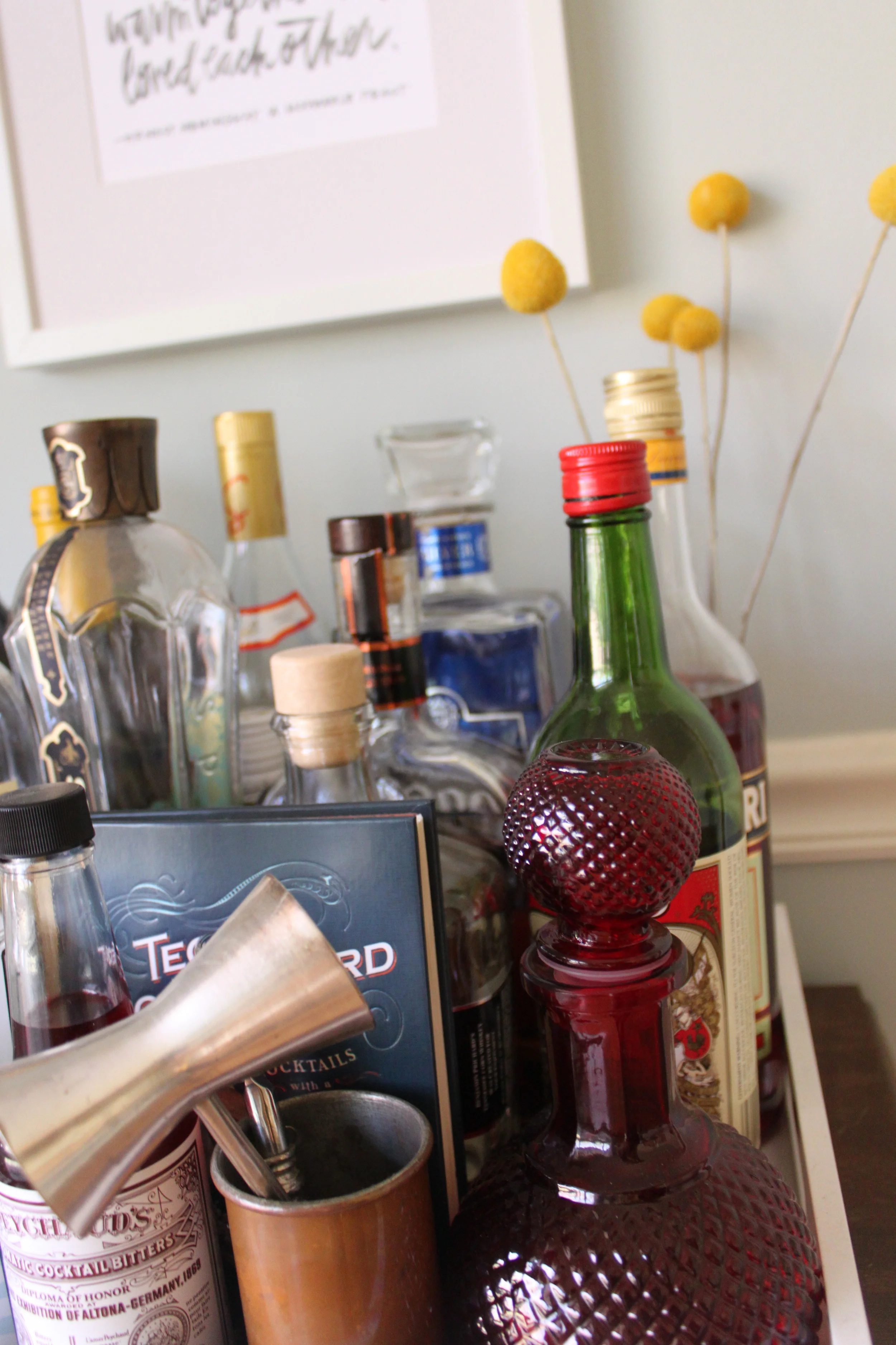 bar 'cart' styling | madeline made