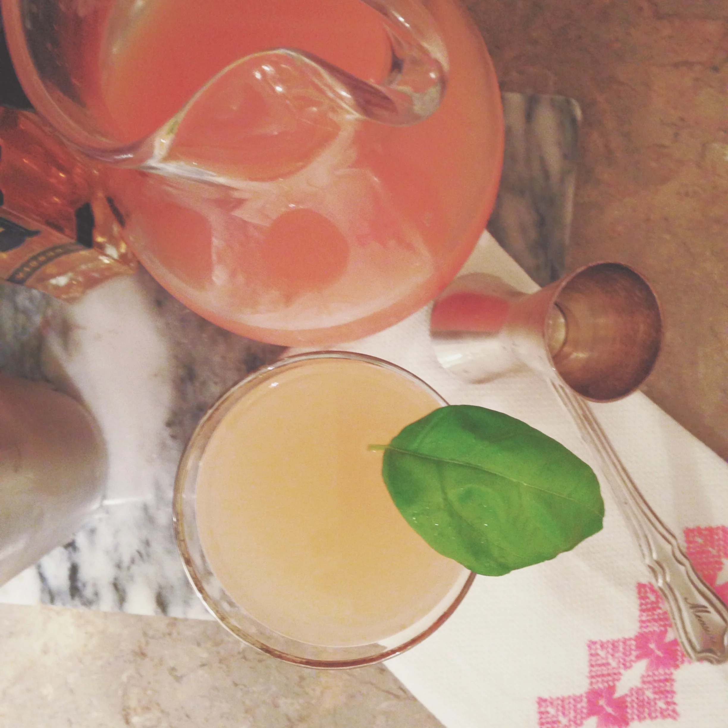 grapefruit basil paloma | madeline made