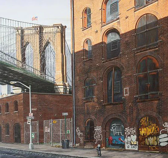 On Water Street - Oil on linen 28" x 30"