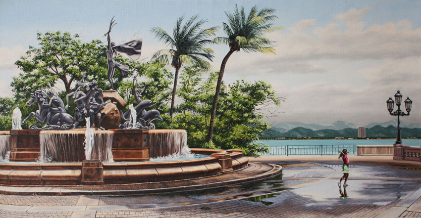 Water Joy - Oil on linen 22" x 42"