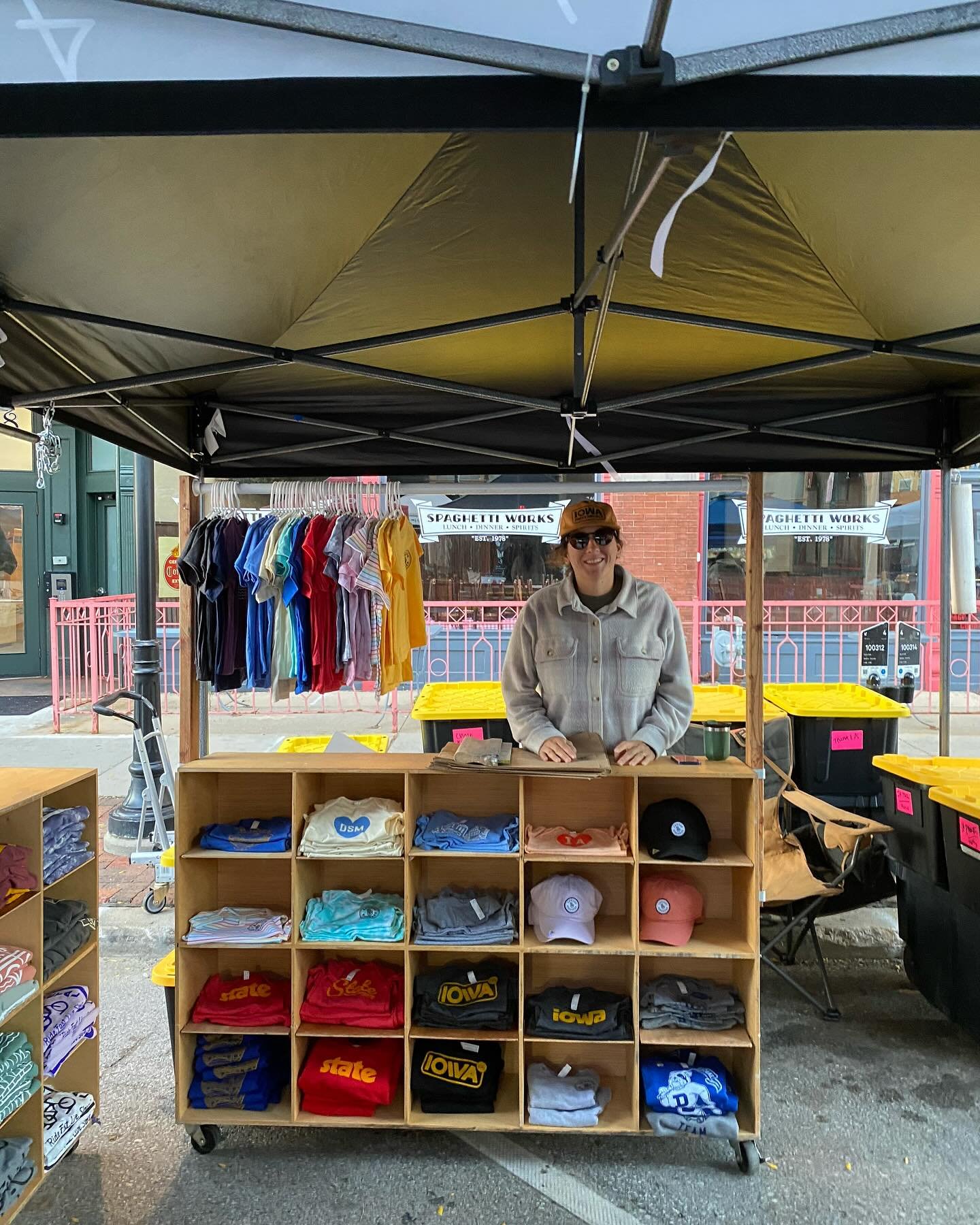 Today and next Saturday are the last dates you can shop with your TSG crew at the @dtfarmersmarket | We&rsquo;ve restocked on our @iowaparksproject gear and printed up a limited run of Choose Kindness crewnecks (perfect for these early fall mornings 