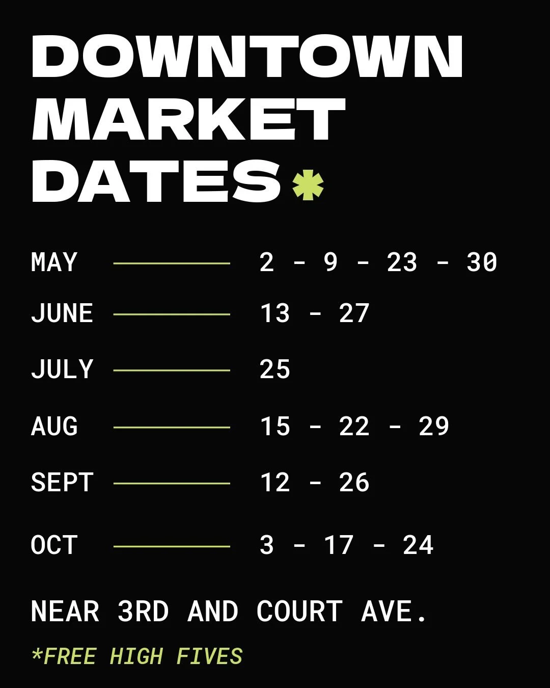 We&rsquo;re back! Can&rsquo;t wait to hang with you at the @dtfarmersmarket this season. #shoplocal