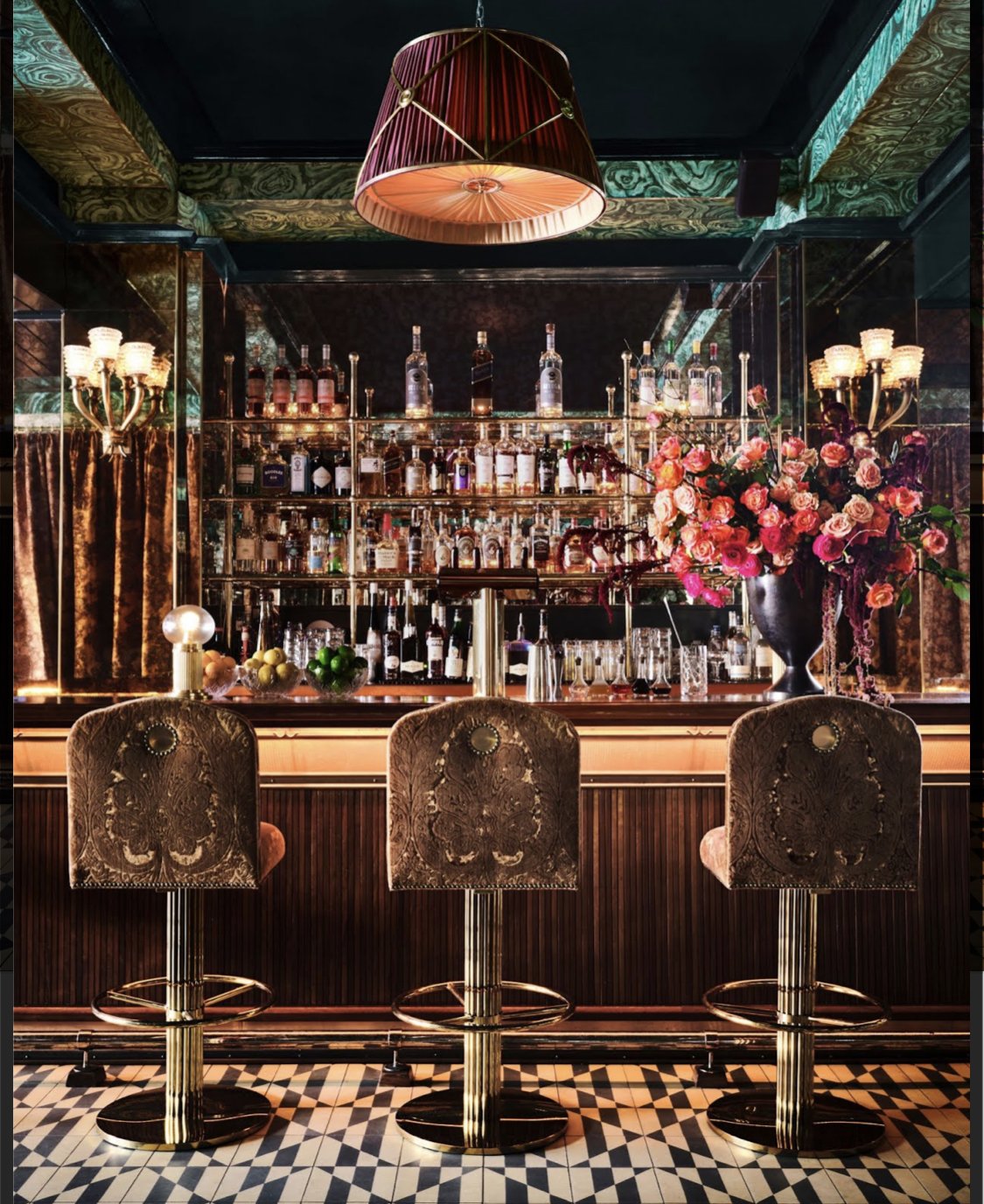bar area