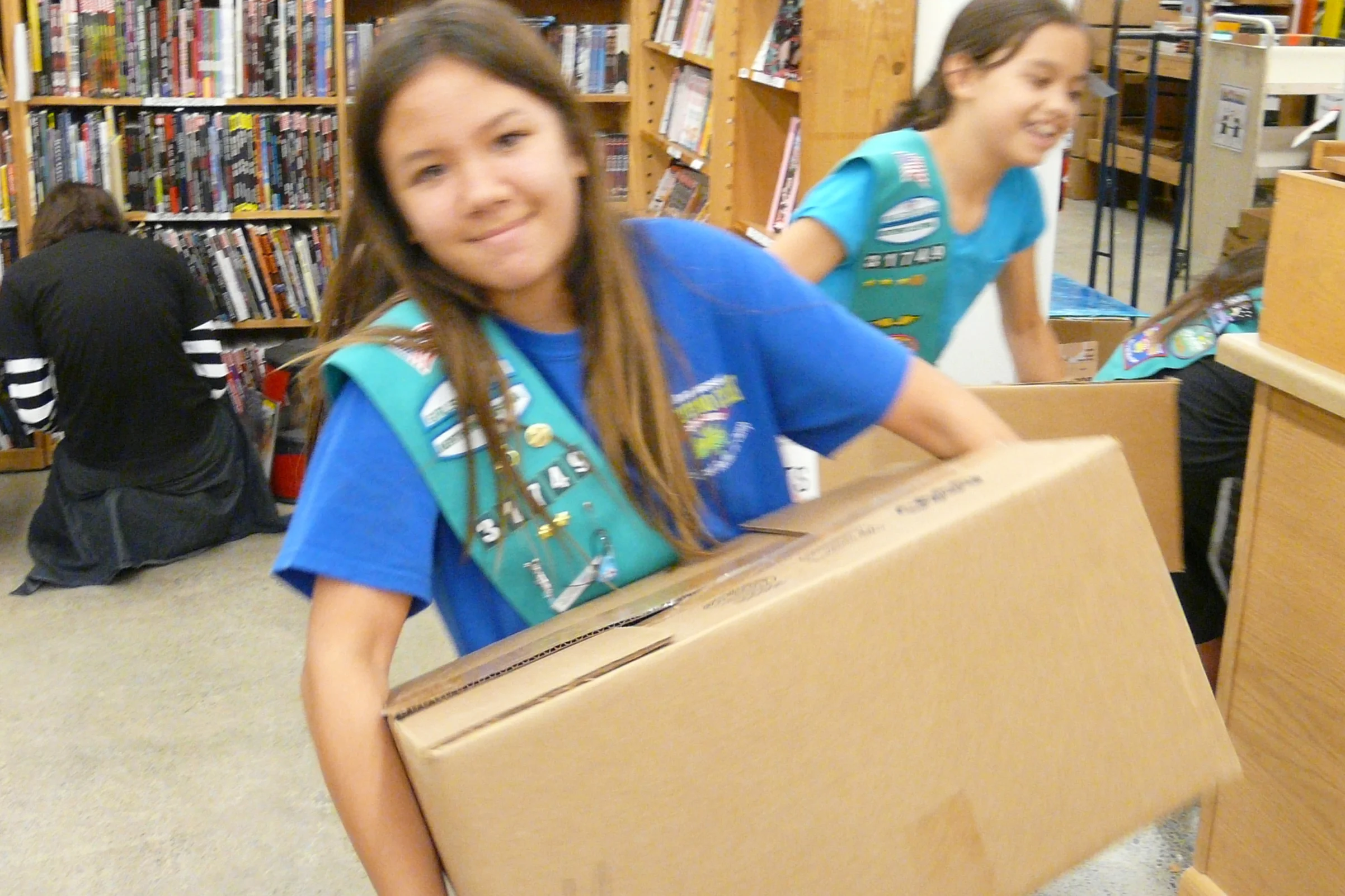 girl scout bronze award project: gathering book donations for a local school