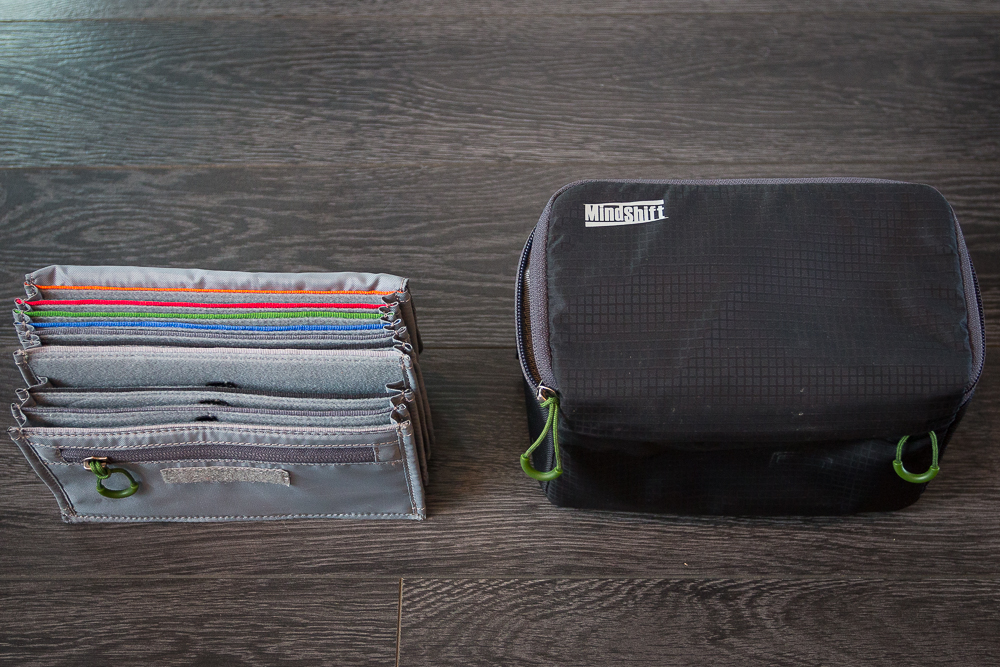 The Filter Hive pulled apart, revealing the inner more compact pouch. 