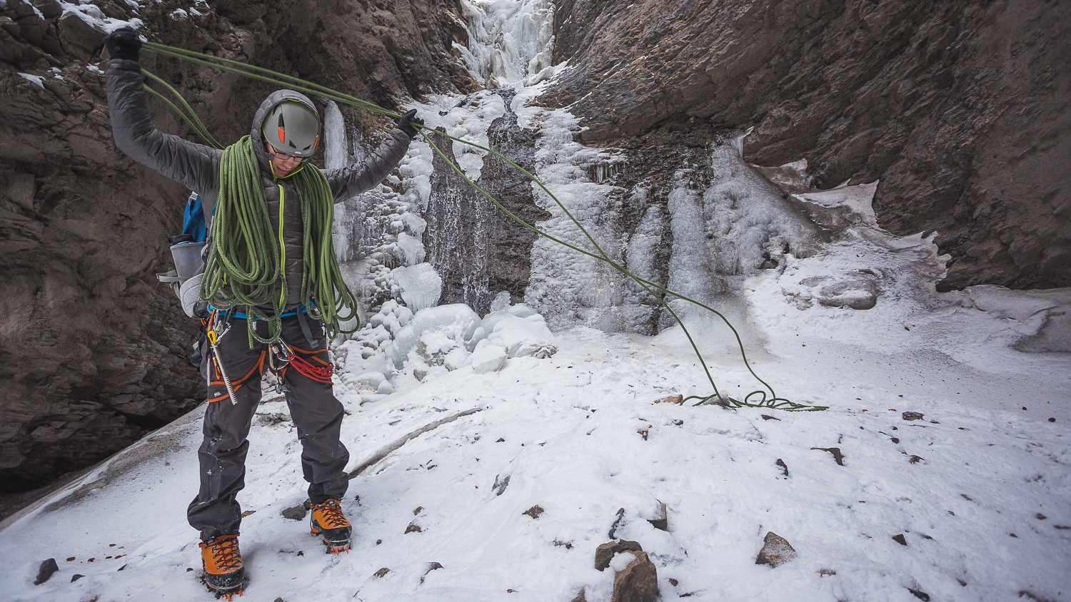 Shooting wide has a way of capturing the scene so well while climbing