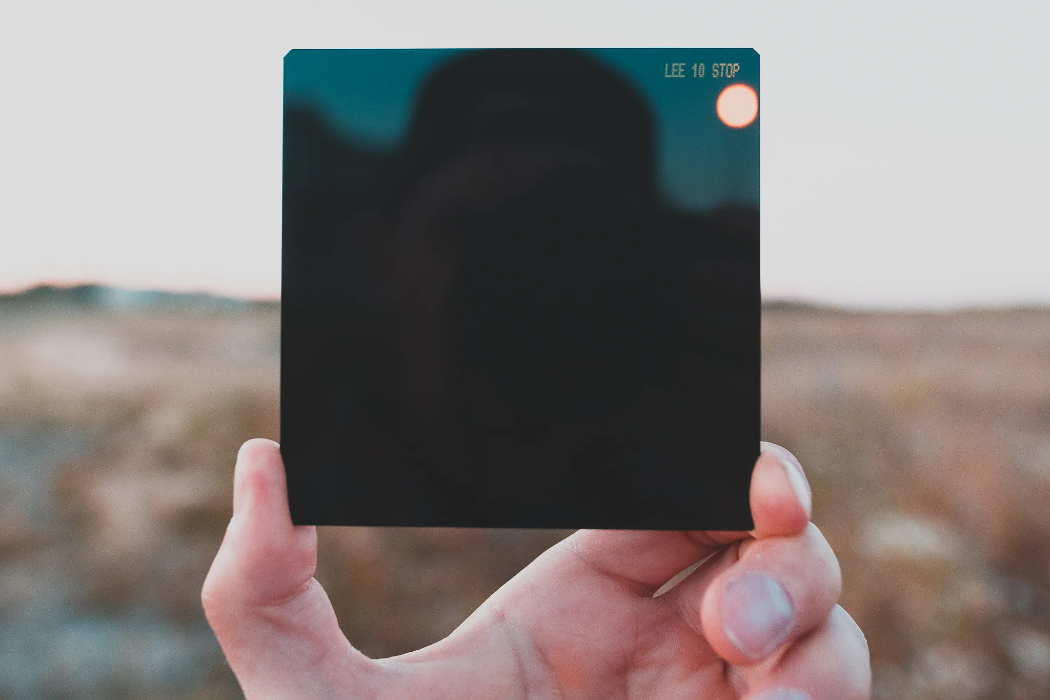 The very dark glass of the Lee Big Stopper