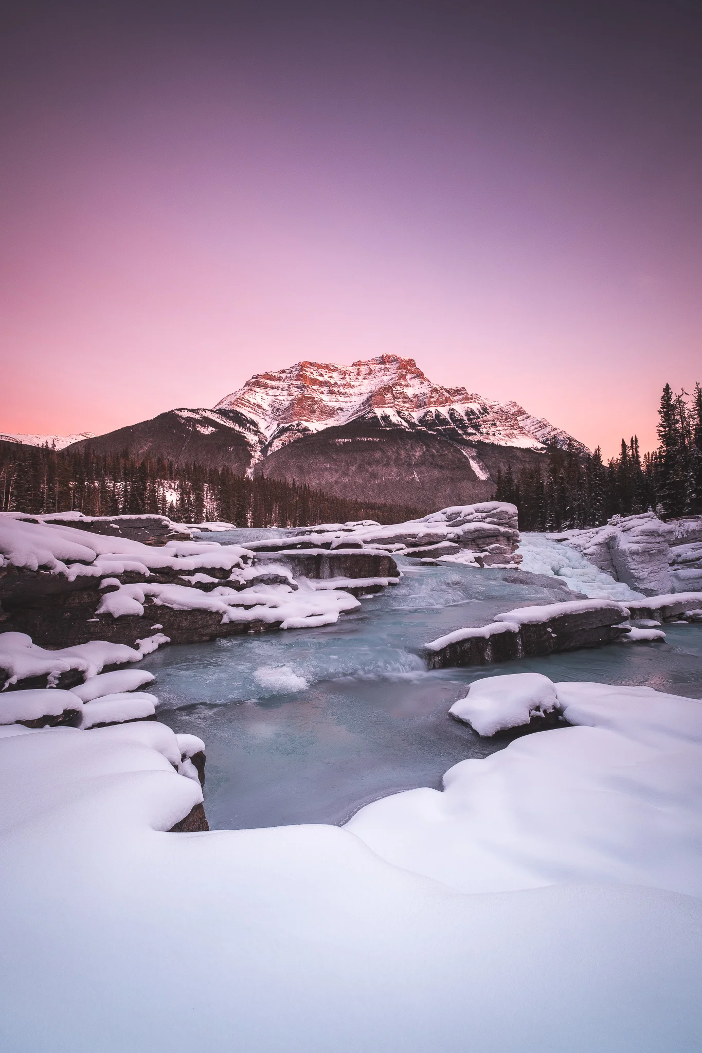 Athabasca falls with the XT-2 & the 10-24.