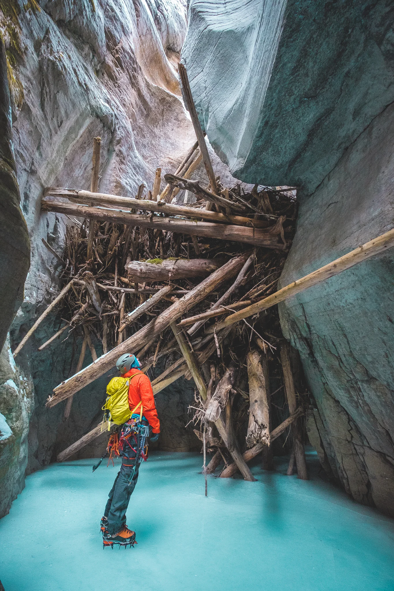 The most epic log jam ever!