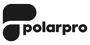 PolarPro logo in black and white with stylized 'P' and 'F' shapes.