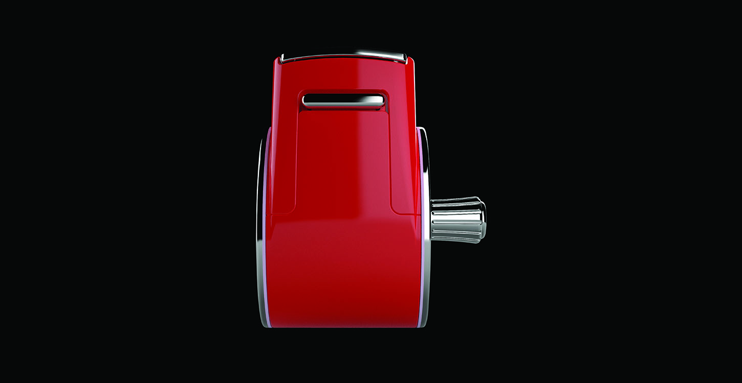 Release the drum with the push of a button. Rendered in Bunkspeed.