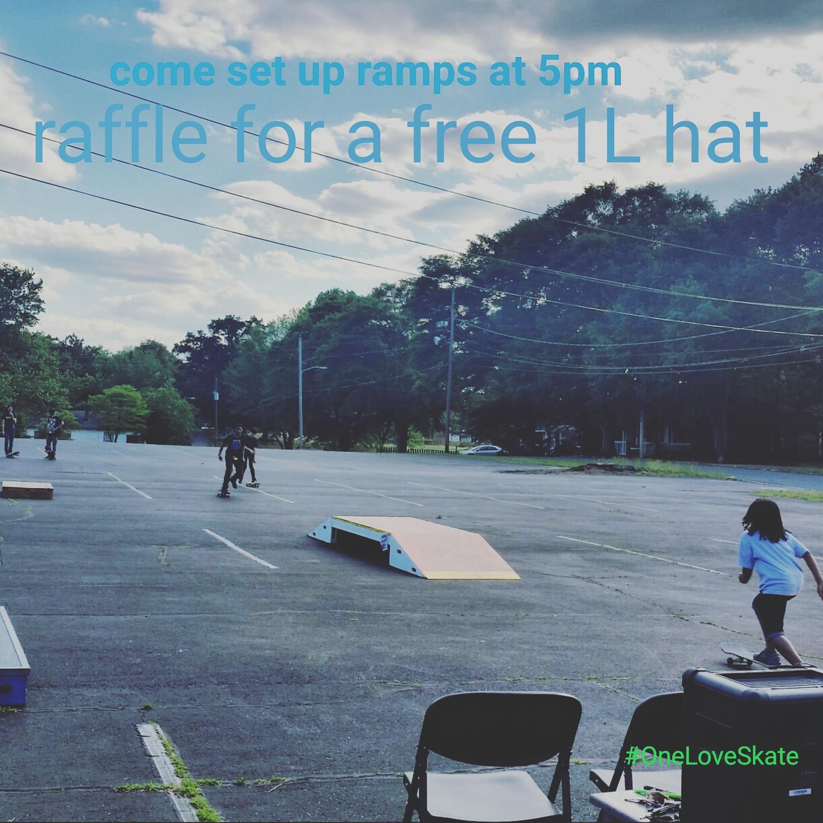 Pastor Skip at Hope Community Church purchased 4 One Love Hats to give away the last 4 weeks as we skated on Wednesdays. Pastor Skip also recently let us record him in a 1 minute 24 second video encouraging people to support One Love Skate.