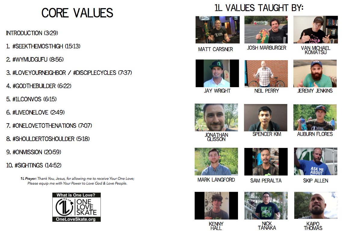 So thankful to finally have our Leader Training vids complete with 10 videos from 15 different leaders who #LiveOneLove. Let us know if you are interested in using this curriculum with your youth group, discipleship group, or just for your personal, spiritual enrichment!