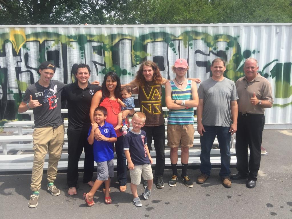 Thanks Mr. John Taylor for this picture yesterday after "Experience 1L Day" services. Praying for the team that will continue "Skate at 8" at Hope Community!