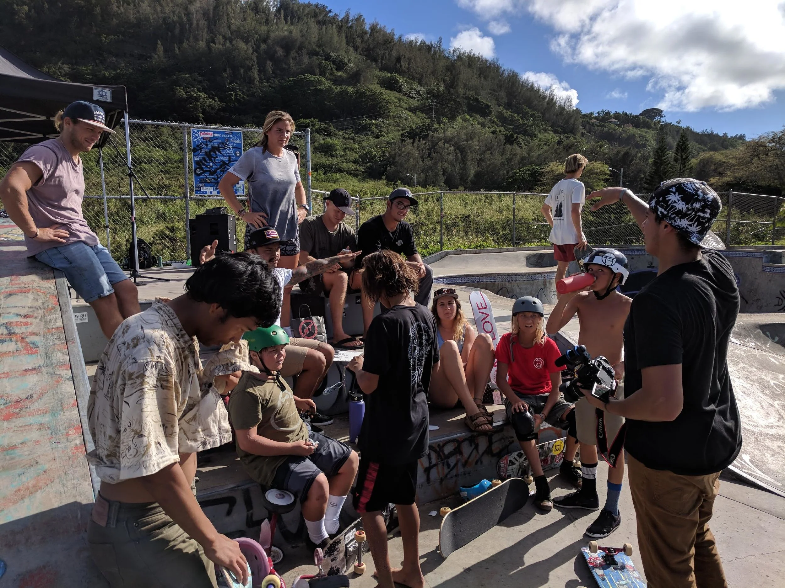 Stoked the event at Banzai went great at 2pm Saturday & that kids came back to Sunset Community Church after. Congrats Lucas winning a Complete 1L Deck, and to the other winners of a 1L deck, hats, and stickers. 