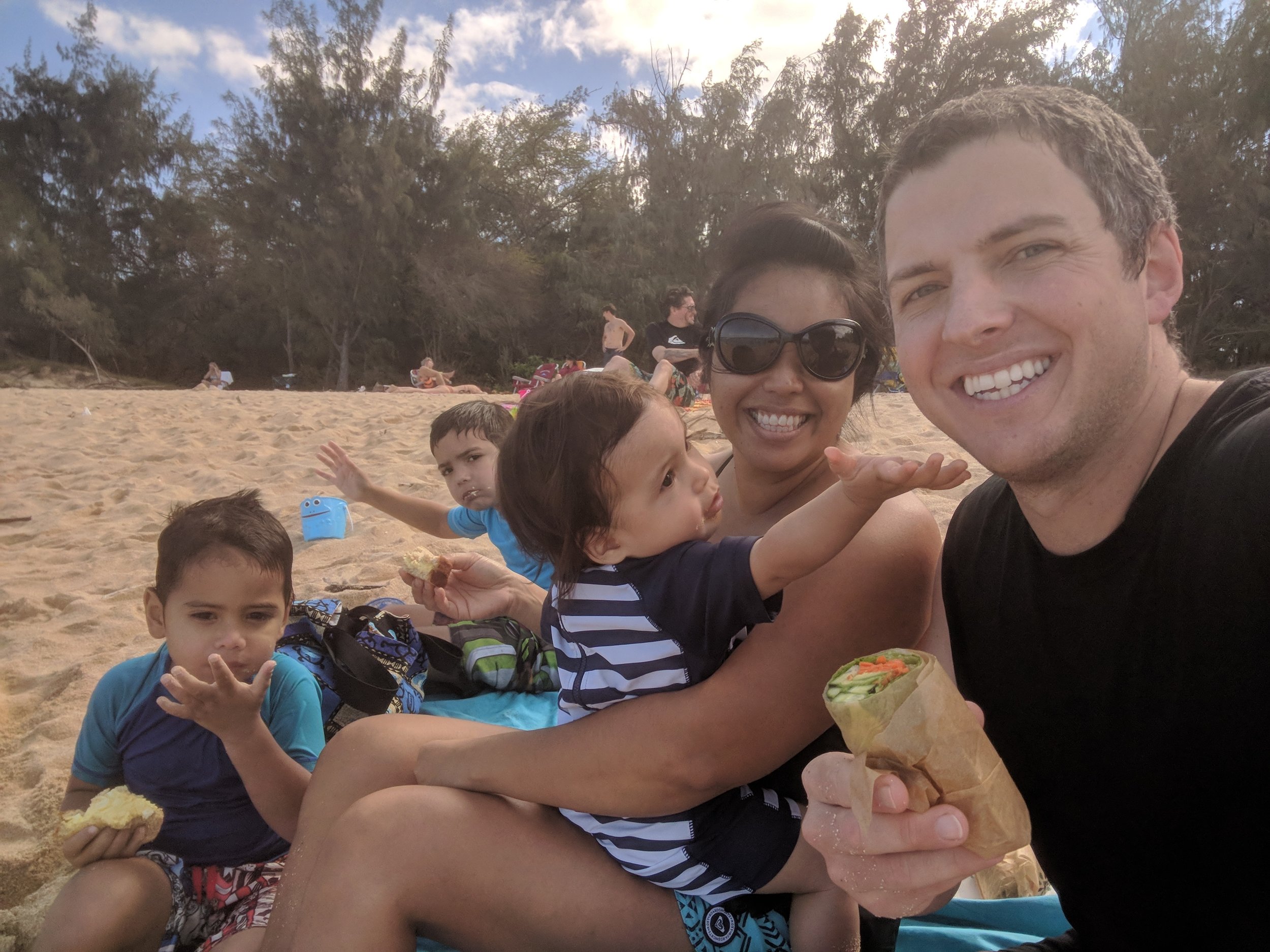 Monday, January 1, we had the privilege of baptizing a skater's wife who was one of the skaters from "Lights At Keo" back in 2013 . They had bought a truck within the last year that had already had a 1L sticker on it at the dealership, and when Joshua shared the 1L Anthem at Waipuna she realized what One Love was all about. Amazing to see God's Hand at work with the partnership between Waipuna & 1L. Not only do they still have the 1L sticker on their truck, the mom was baptized Monday with her family and friends there to witness, and then their family also blessed our family with a great lunch to enjoy after the baptism. Stoked to see God bringing New Life & His Provision as we begin 2018. 