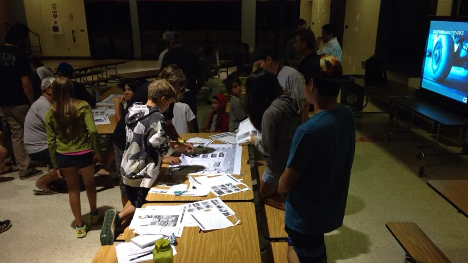 April 2015 - One of several Pukalani meetings for the new skatepark. Thanks all who worked #ShoulderToShoulder to help this happen!