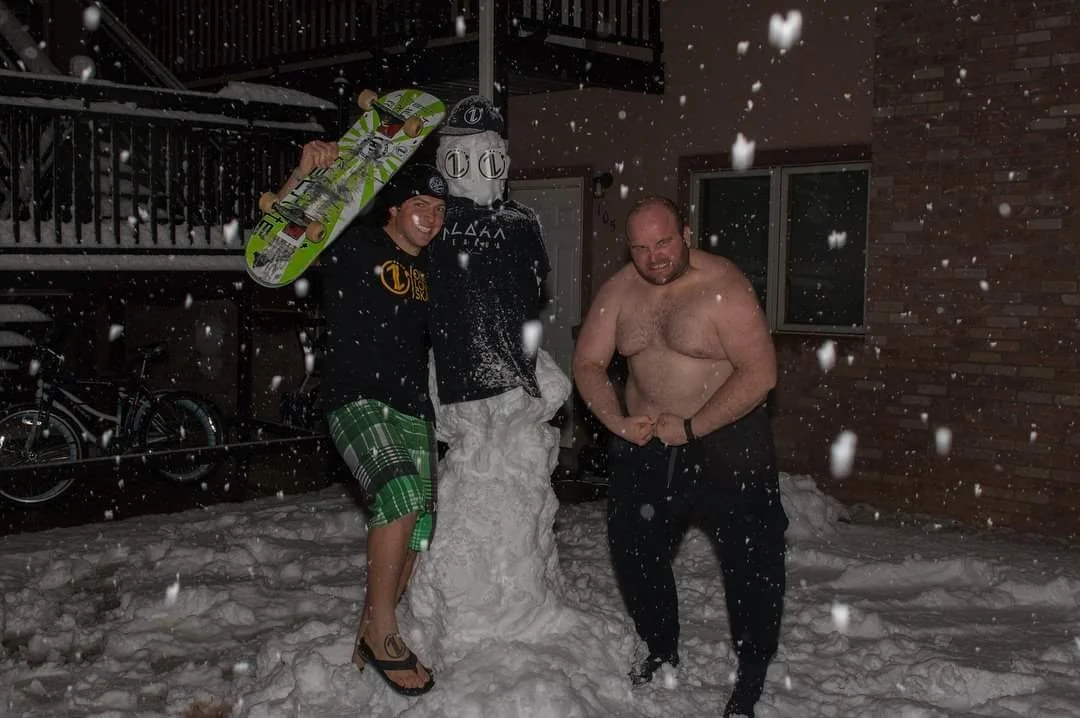 Like many things in life, this snowman started with "one tiny snowball" and grew to be something bigger than us. Stoked by this 1L Vision, and we had a ridiculously fun time meeting Auburn's neighbor as well... "COMMITtoWWUUUNNN."