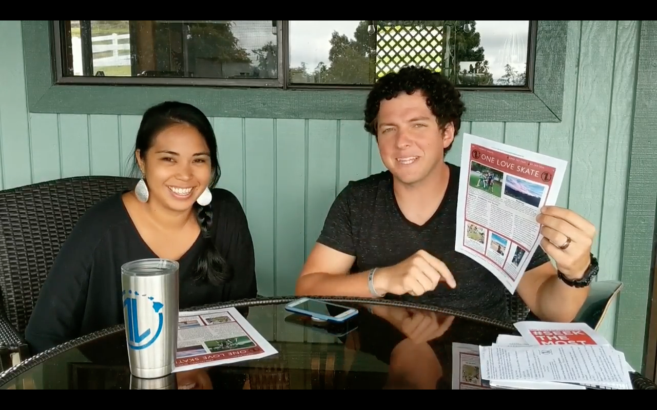 Joshua & Nicole August 1L Video Newsletter | #OneLoveSkate Summer Update | oneloveskate.org