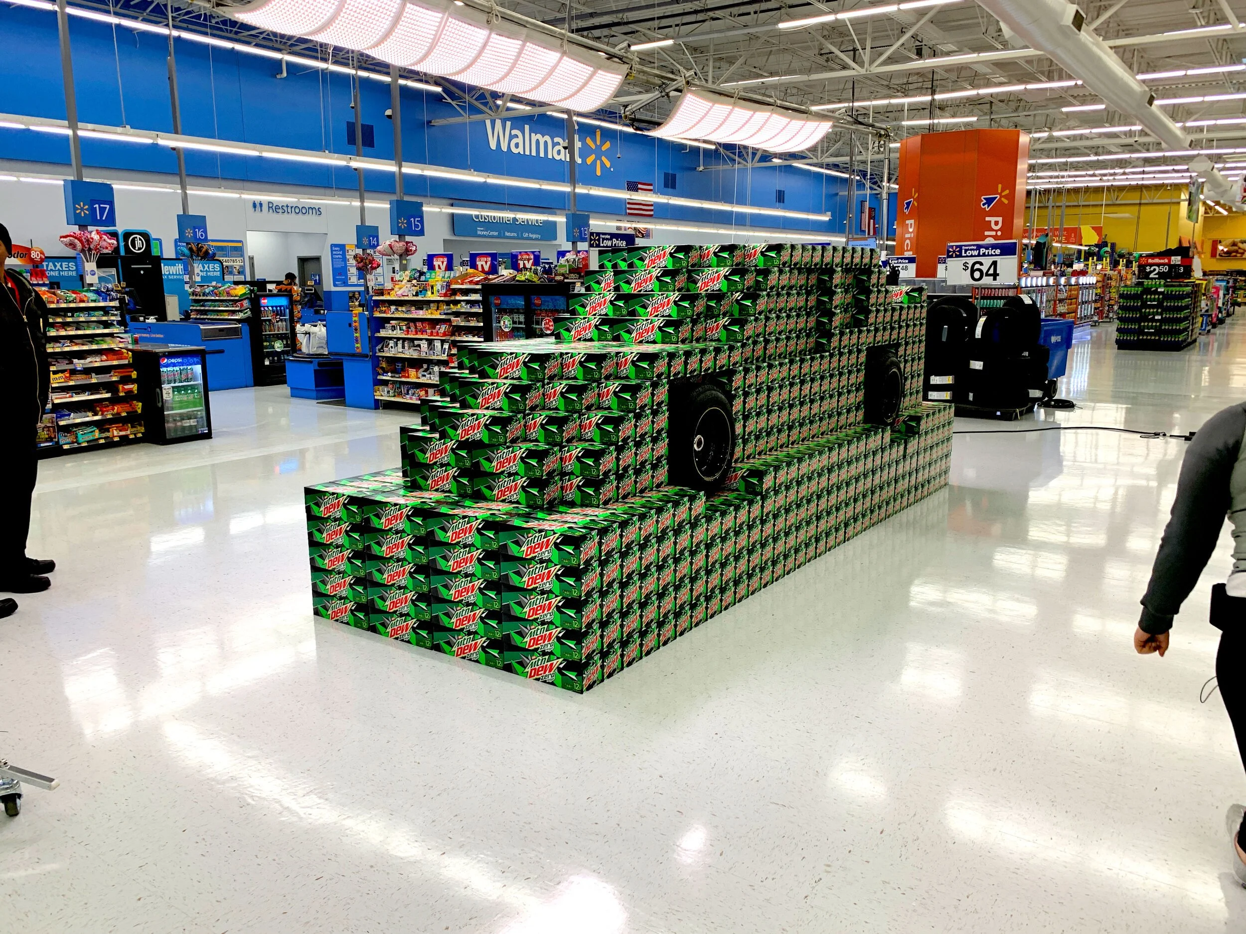 Mountain Dew Racecar In-Store Installation