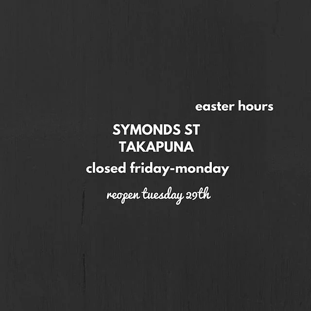 We are closing tomorrow and back in business on Tuesday. Have a great Easter weekend! ✌️