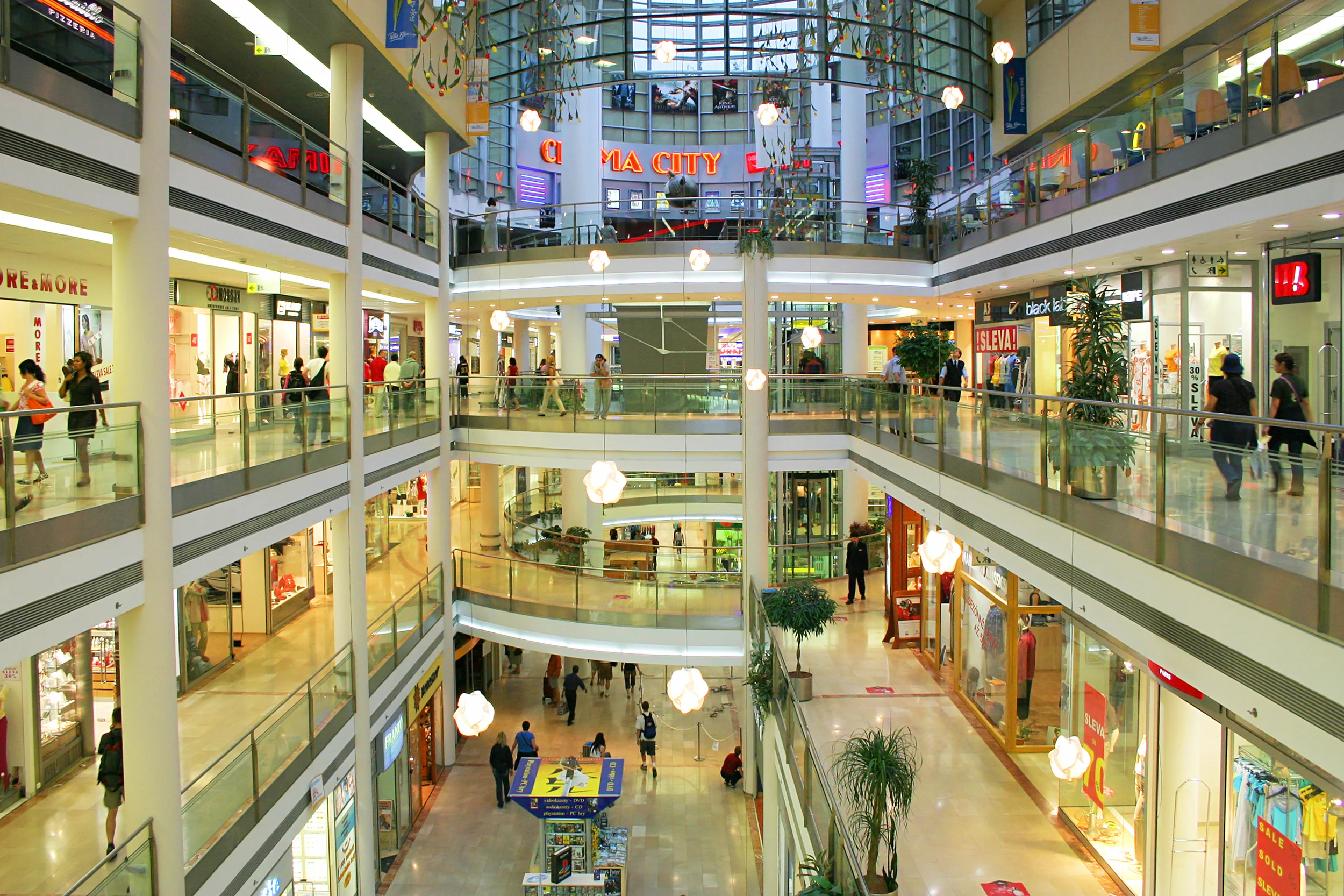 Retail shopping malls